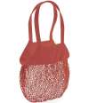 W150 Westford Mill Organic Cotton Mesh Grocery Bag ORANGE RUST colour image